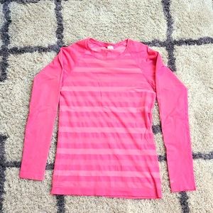 Pink Long Sleeve Champion Top Size XSM